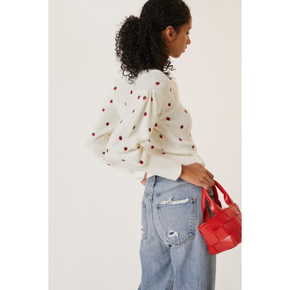 Maeve Strawberry Sweater - Anthropologie - Picture 2 of 2